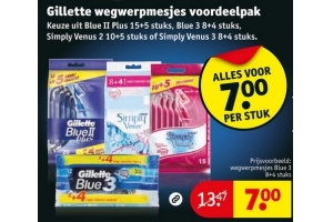 gillette wegwerpmesjes voordeelpak