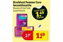 kruidvat femme care incontinentie