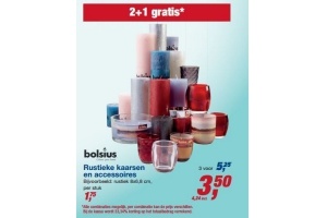 bolsius rustieke kaarsen en accessoires