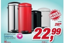 simplehuman pedaalemmer