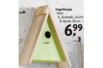 vogelhuisje driehoek 20x25 cm en euro 5 99