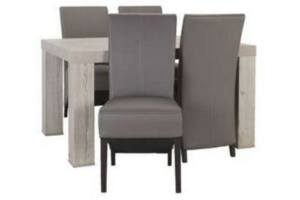 set eetkamertafel en eetkamerstoelen
