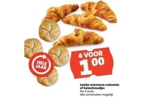 jumbo ovenverse croissants of kaiserbroodjes