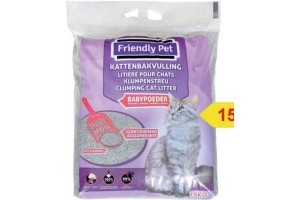 kattenbakvulling met babypoeder