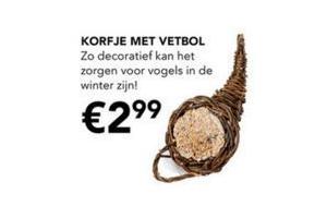 korfje met vetbol