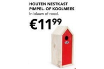 houten nestkast pimpel of koolmees