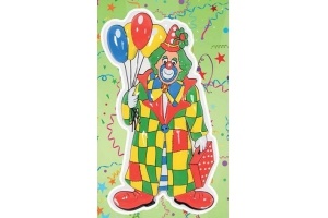 muurplaat clown