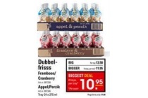 dubbelfrisss framboos cranberry appel perzik