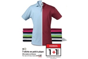 t shirts en polo s pique