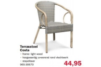 terrasstoel costa en euro 44 95