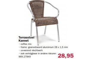 terrasstoel kannet en euro 28 95