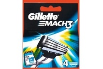 gillette mach3 navulmesjes 4 stuks