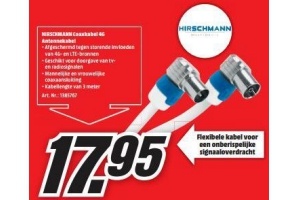 hirsschman coakkabel 4g antennekabel