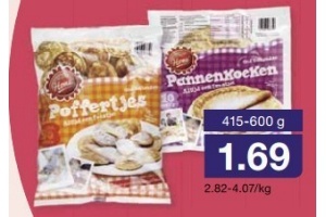 kant en klare pannenkoeken of poffertjes