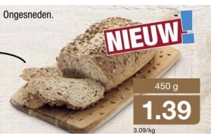 rustique vloerbrood meergranen