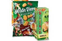 lotus dinosaurus wilde dieren of brinky mini biscuit fourre vanille