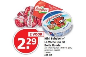mini babybel of la vache qui rit boite ronde