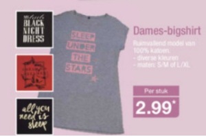 dames bigshirt