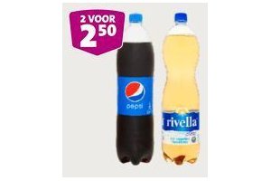 pepsi 7up sisi of rivella en euro 2 50 voor 2 flessen