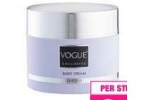 vogue body cream exclusive