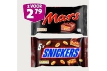 mars snickers twix bounty milky way 2 voor en euro 2 79