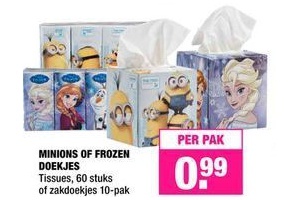 minions of frozen doekjes