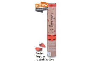 party popper rozenblaadjes