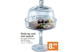 stolp op voet met opdruk