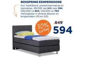 boxspring eenpersoons