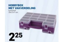 hobbybox met vakverdeling