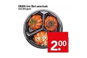 deen trio filet americain voor en euro 2