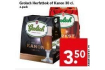 grolsch herfstbok of kanon voor en euro 3 50