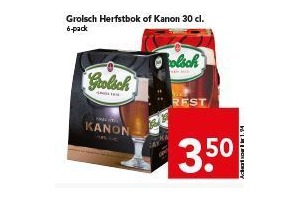 grolsch herfstbok of kanon voor en euro 3 50