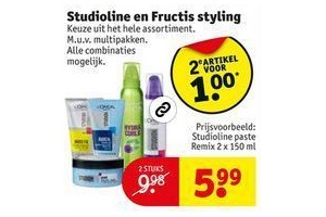 studioline en fructis styling