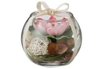 lotus potpourri in glas