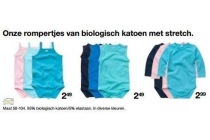 onze rompertjes van biologisch katoen met stretch