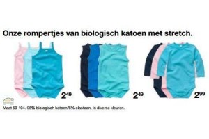 onze rompertjes van biologisch katoen met stretch