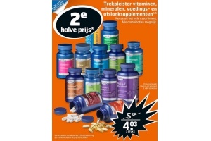trekpleiser vitaminen mineralen voedings en afslanksupplementen