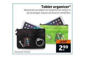 tablet organizer