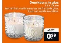 geurkaars in glas