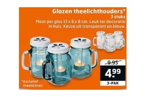 glazen theelichthouders