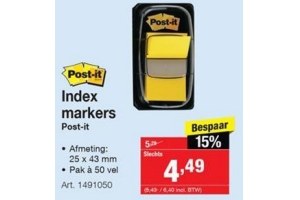 post it index markers