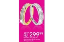 gouden ring met 75 diamanten