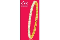 eve goldplated armband met zirkonia