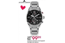 jacques lemans chronograaf horloge met datum