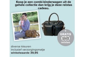 combi kinderwagen nu met gratis reistas