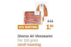 diverse ah vleeswaren