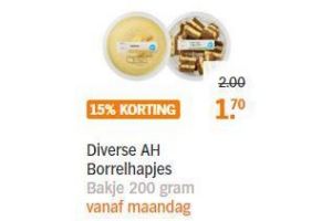 diverse ah borrelhapjes