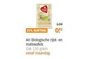 ah biologische rijst en maiswafels