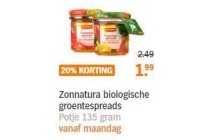 zonnatura biologische groentespreads